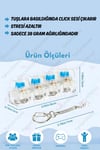 Işıklı Klavye-Stres Giderici Anahtarlık(Karışık Renk)