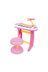 Mikrofonlu 24 Tuşlu Mp3 Çalar Mini Piyano Mavi Ve Pembe Seceneği