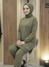TunikBala GiyimBala GiyimArmalı Yırtmaçlı Tesettür Tunik - B1001-Haki