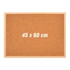 45*60 AHŞAP ÇERÇEVELİ MANTAR PANO