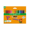 BIC Silinebilir Pastel Boya 24 Renk Kutu Seti Okul Ofis Yazı Çizim