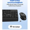 Daxi MK-260 Kablosuz Klavye Mouse Set 2.4 GHz Siyah Q TR