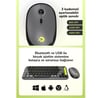 Daxi MK-340 Kablosuz Bluetooth Klavye Yeşil-Gri Retro