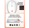 Daxi MK-340 Kablosuz Bluetooth Klavye Orange-Grey Retro