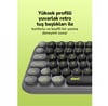 Daxi MK-340 Kablosuz Bluetooth Klavye Yeşil-Gri Retro