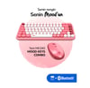 Daxi MK-340 Kablosuz Bluetooth Klavye Coral Pink Retro