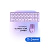 Daxi MK-390 Kablosuz Bluetooth/WiFi Klavye Set Retro Lavanta