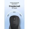 Daxi MX-100 Comfort Plus 2.4 GHz Sessiz Kablosuz Mouse Siyah