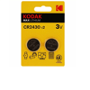 Kodak Ultra 2 Adet CR2430 lityum para pil