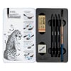 MILAN 7168103C GRAPHITE HB.4B.8B SUDA ÇÖZÜNÜR KURŞUN KALEM 3 LÜ (KALEMTRAŞ+FIRÇA+SİLGİ SET)