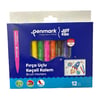 PENMARK SÜPER YIKANABİLİR FIRÇA UÇLU KEÇELİ KALEM SET 12 Lİ