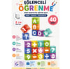 Vardem 40 Parça Manyetik Alfabe ve Rakam Blok Seti 2 cm 
