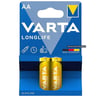 Varta Longlife AA Kalem Alkalin Pil 2’li Blister Yedek Paket