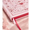 VJ AMOUR VEGAN DERİ SERT KAPAK DEFTER A5 100 GR 96 YP ÇİZGİLİ KUTULU PEMBE