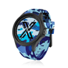 X WATCH Camouflage Blue 44 mm Kol Saati