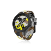 X WATCH Camouflage Sarı 44 mm Silikon Kol Saati