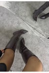 Acıkahverengi Kadın Topuklu Çizme