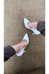 Beyaz Kadın Topuklu Ayakkabı Stiletto