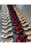 Beyaz Rugan 12 cm Topuk Kadın Stiletto