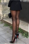 Kadın Siyah Rugan Tabanı Kırmızı Topuklu Stiletto Model Klasik Topuklu Ayakkabı