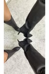 Kadın Siyah Topuklu Çizme
