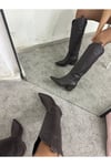 Kahverengi Kadın Hakiki Deri Çizme