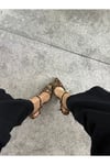 Leopar Desen Kadın Klasik Topuklu Ayakkabı -Stiletto