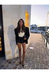 Siyah Gold Aksesuar Detaylı Topuklu Klasik Topuklu Ayakkabı
