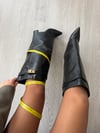 Siyah Tak Çıkar Tozluk Detay Xl Baldır Çizme 