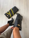 Siyah Tak Çıkar Tozluk Detay Xl Baldır Çizme 