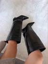Xl Baldır Siyah Kroko Desen Çİzme