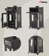 Fanus F410 3 tarafı camlı Mini Fırınlı Soba 
