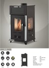 Fanus F410 3 tarafı camlı Mini Fırınlı Soba 