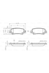 0986424790 Toyota Corolla Arka Fren Balatası 1.4l 1.6l 2003-2007 Uyumlu