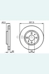 0986478639 Ön Fren Disk Tk Doblo-fiorino-bipper-nemo-linea-albea (06-) 1.3jtd-1.4-1.9d Havalı