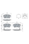 581011RA05 Ön Fren Balatası Hyundai Accent Blue 1.4 1.6 Crdi 11> Rio 1.1  1.25 1.4 Bosch