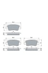 583021RA30 Arka Fren Balata Hyundai Accent Blue Sonata 2.0 Bosch