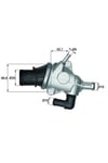 60814382 Termostat (KOMPLE) Stilo 1.8 16V (01-08) Punto 1.8 99> (88C) Alfa Romea 156 1.6 1.8 2.0