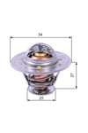 98463637 Termostat Fiat Ducato (94-02) Master (98-01) Boxer 97> Jumper 99> 2.8D