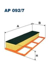 AP092/7 Filtron Hava Filtresi Fiat 500 Albea 03> Linea Doblo 04> Fiorino 08> Panda 03> Punto II