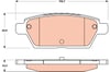 Arka Balata Mazda 6 2.3 03/05-09/07 Trw Gdb3517