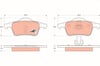 Arka Balata Volvo S60 2000-2010 S80 1998-2006 V70 97-07 Xc70 97-07 S70 97-00 Trw Gdb1389