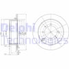 Arka Fren Diski Dolu Tip Mıtsubıshı Lancer 1.6L 4G18 Cs3a 03-08 262 Çap X 4 Bijon - Takım Disk F İyatıdır Delphı Bg3400