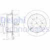 Arka Fren Diski Dolu Tip Mıtsubıshı Lancer 1.6L 4G18 Cs3a 03-08 262 Çap X 4 Bijon - Takım Disk F İyatıdır Delphı Bg3400