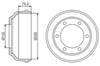 Arka Kampana Transıt V.184 01>06 Cıft Teker 280 / 75.5 Mm Bosch 0986477195