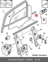 Arka Kapı Fitil Tutucu Braketi Sol Peugeot P206 Psa 9334.93