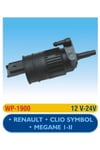 Clio Symbol Megane 1-2 Su Fıskiye Motoru Tek Çıkış-12v- Wp1900 Oem No:7700430702