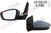 Dış Dikiz Aynası Sol Polo 09> Elektrikli Isıtmalı Astarlı Asferik 6 Fiş Vm-388Nehpal Gva 1075457