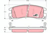 Disk Balata Arka Aks Buıck Park Avenue-Regal Buıck - Shanghaı Gm Century-Regal I Cw1 Cadıllac Devı Lle-Devılle-Eldorado Coupe-Sevılle Chevrolet Impala Saloon-Impala Saloon-Lumına Saloon-Monte Carlo C Trw Gdb1309
