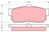 Disk Balata Arka Aks Infınıtı I30 Nıssan 100Nx B13 -Almera I N15 -Almera Iı N16 -Bluebırd U13-U1 4 -Cefıro Iı Saloon A32 -Cefıro Iıı Saloon A33 -Prımera P10 -Prımera Hatchback P10 -Prımera Trav Trw Gdb1172